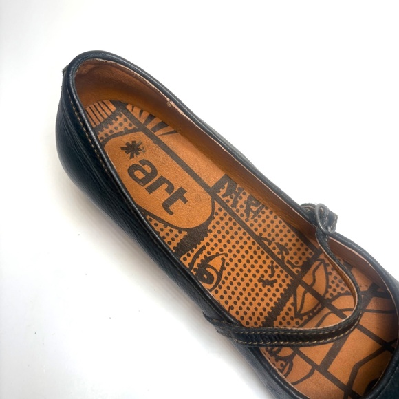 The ART Company Mary Jane Black Leather Wedges | 42 - Picture 4 of 9